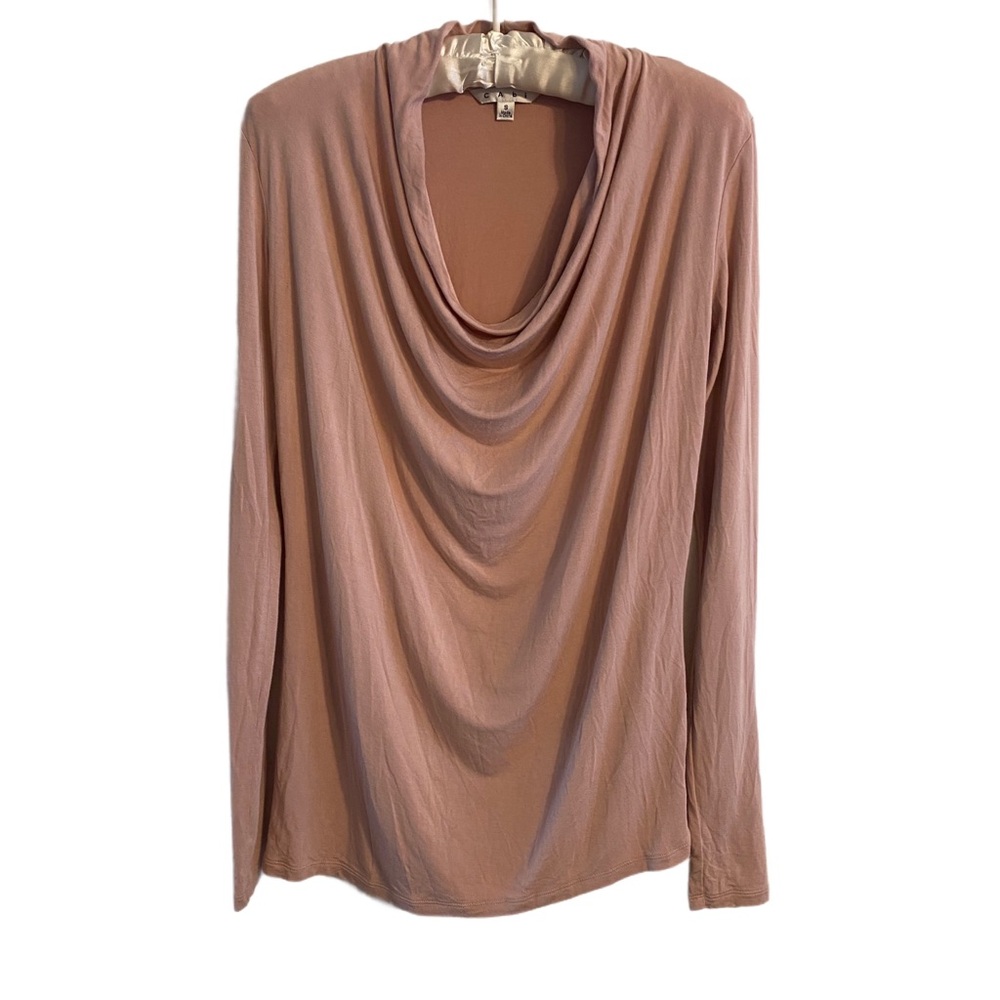 CAbi Blush Pink Long Sleeve Top Size S